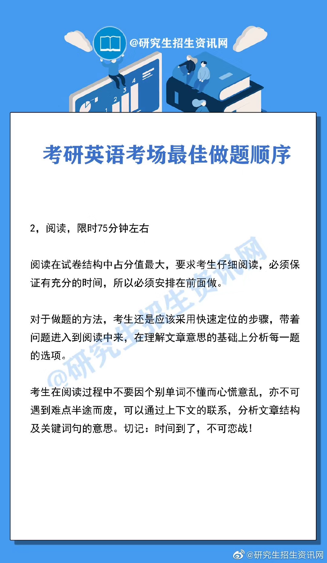 考研英语答题顺序