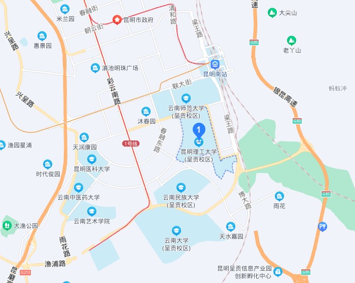 昆工呈贡校区地图